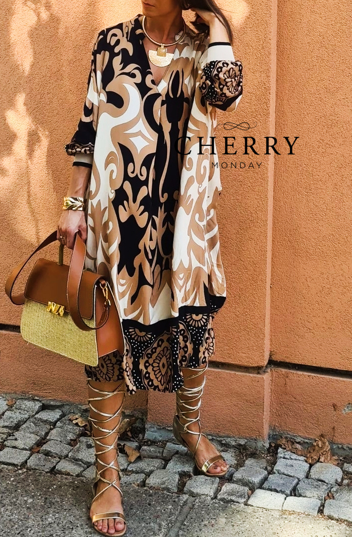 Pisana viskozna obleka