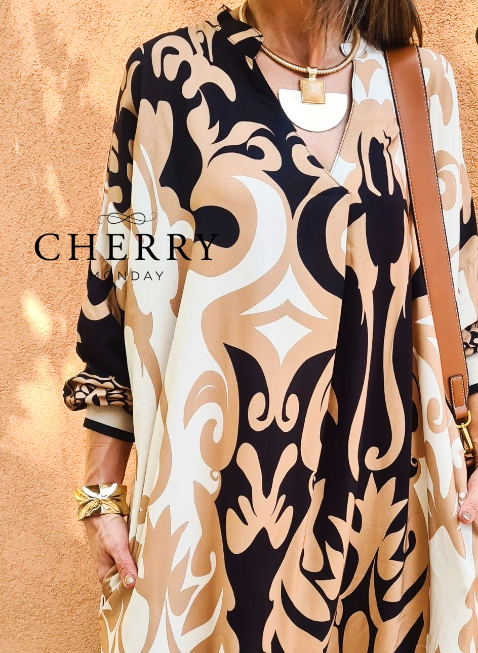 Pisana viskozna obleka