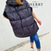 Trendi oversize bunda brezrokavnik 5