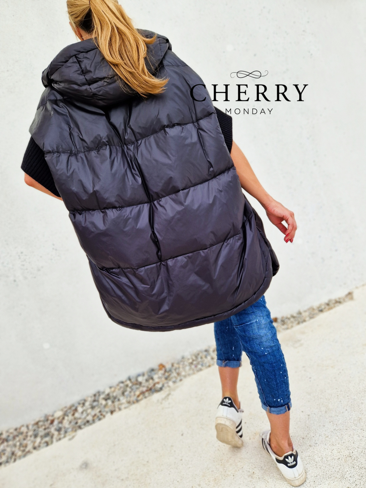 Trendi oversize bunda brezrokavnik 5