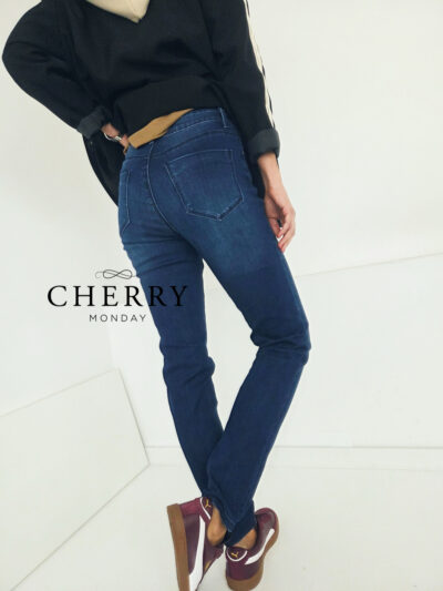 Elastične jeans hlače plus size