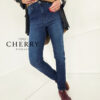 Elastične jeans hlače plus size
