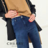 Elastične jeans hlače plus size