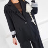 Oversize blazer z rožo