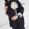 Oversize blazer z rožo