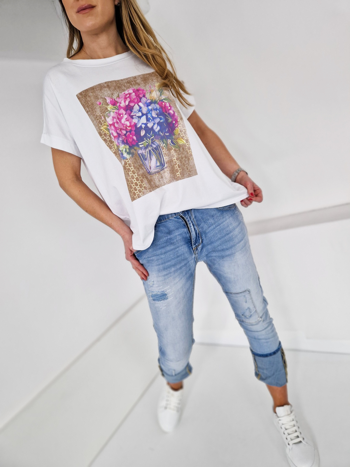 Majica s hortenzijami