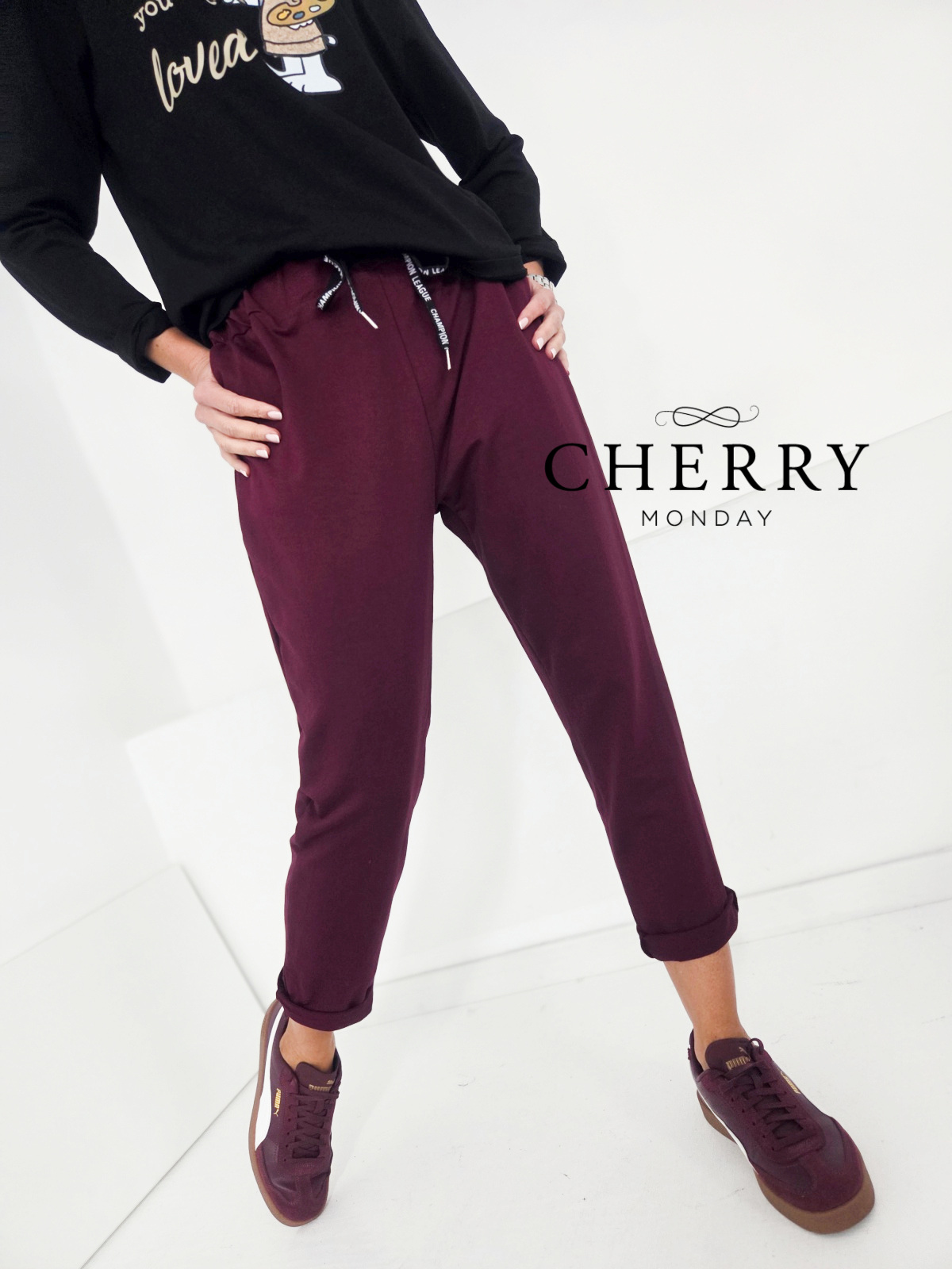 Plus size hlačna trenirka