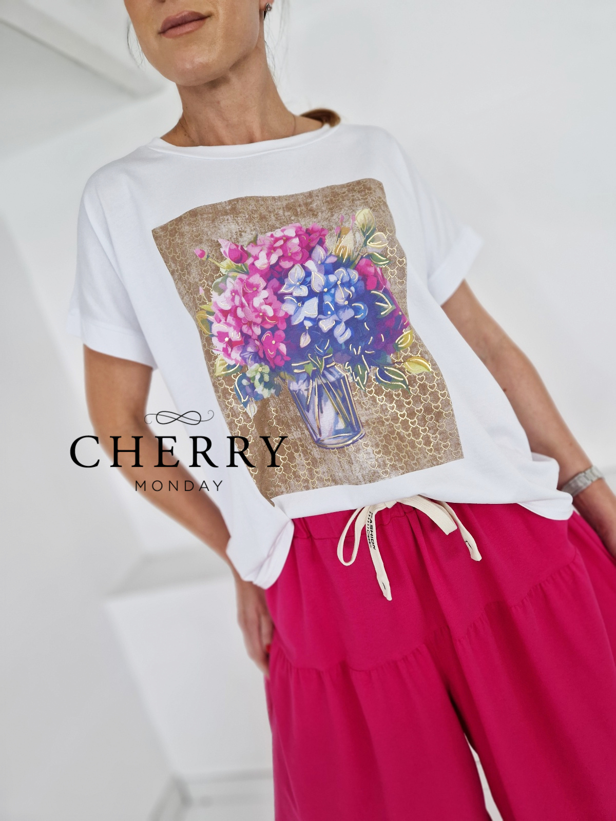 Majica s hortenzijami