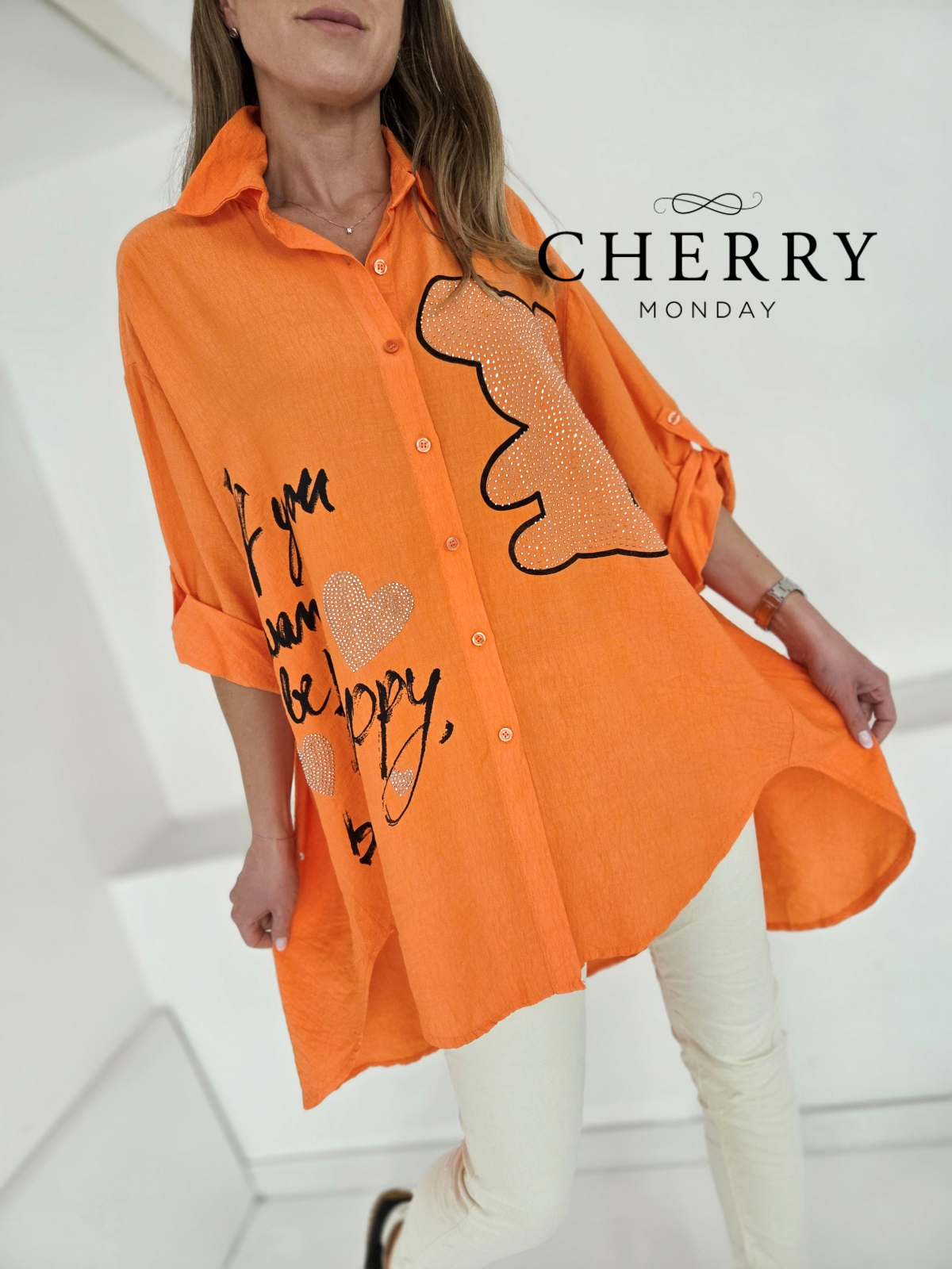 Daljša srajca z napisi