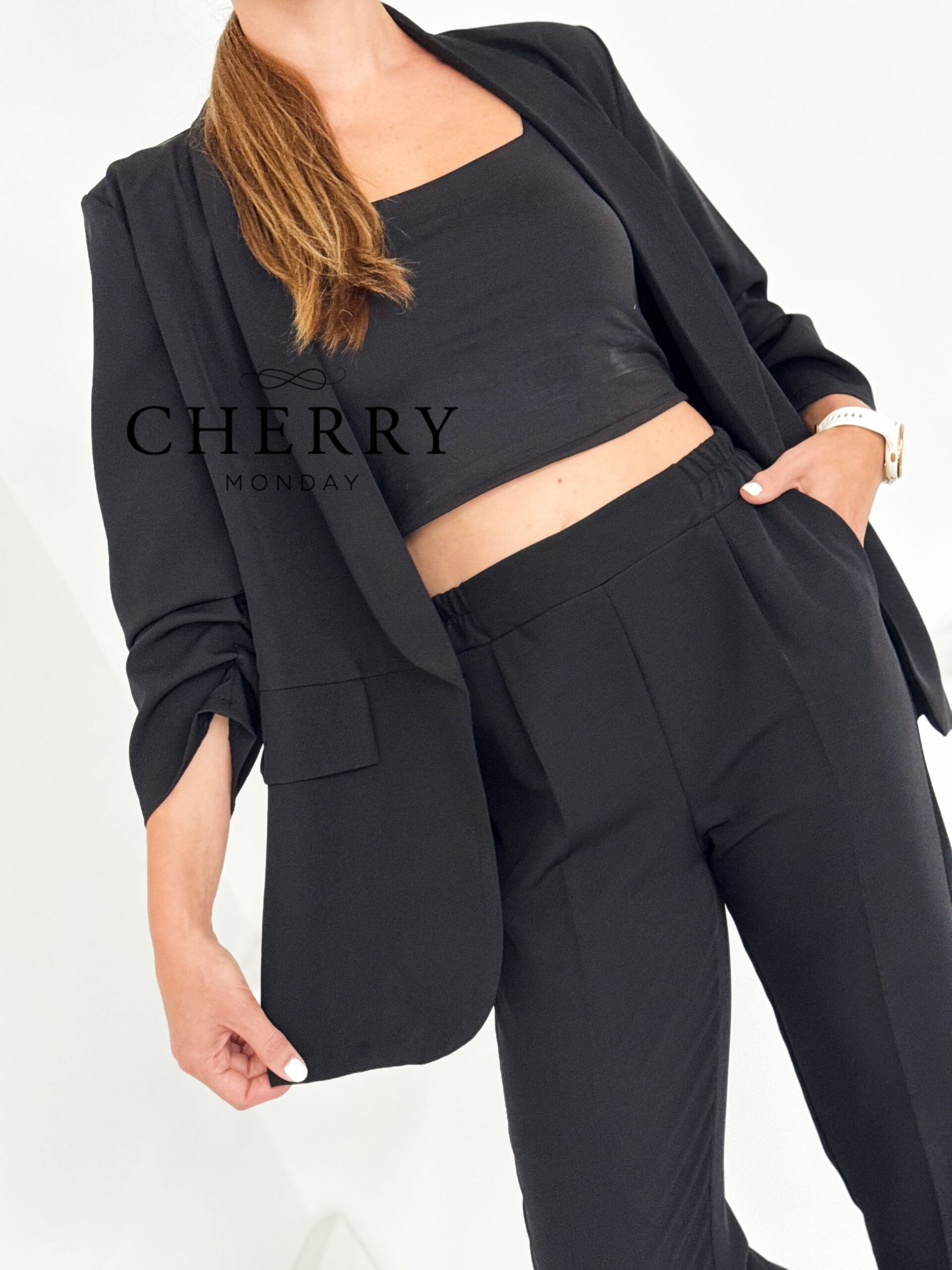 Eleganten hlačni kostim