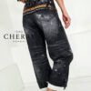 Urbane jeans hlače z zajčkom