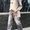 Urbane jeans hlače z zajčkom