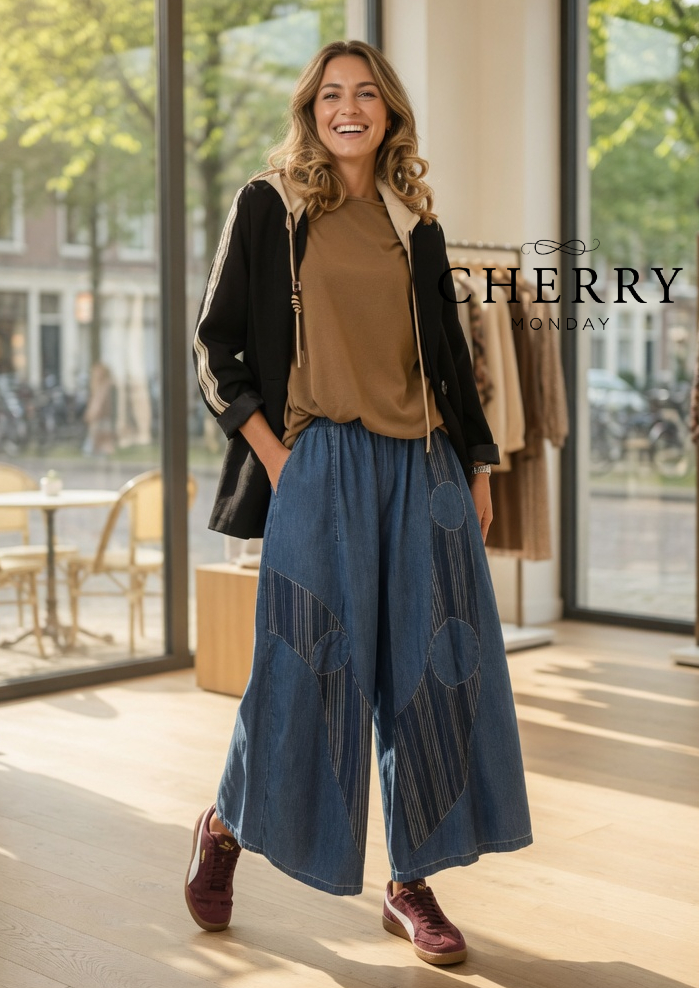 siroke jeans hlace (3) Široke jeans hlače