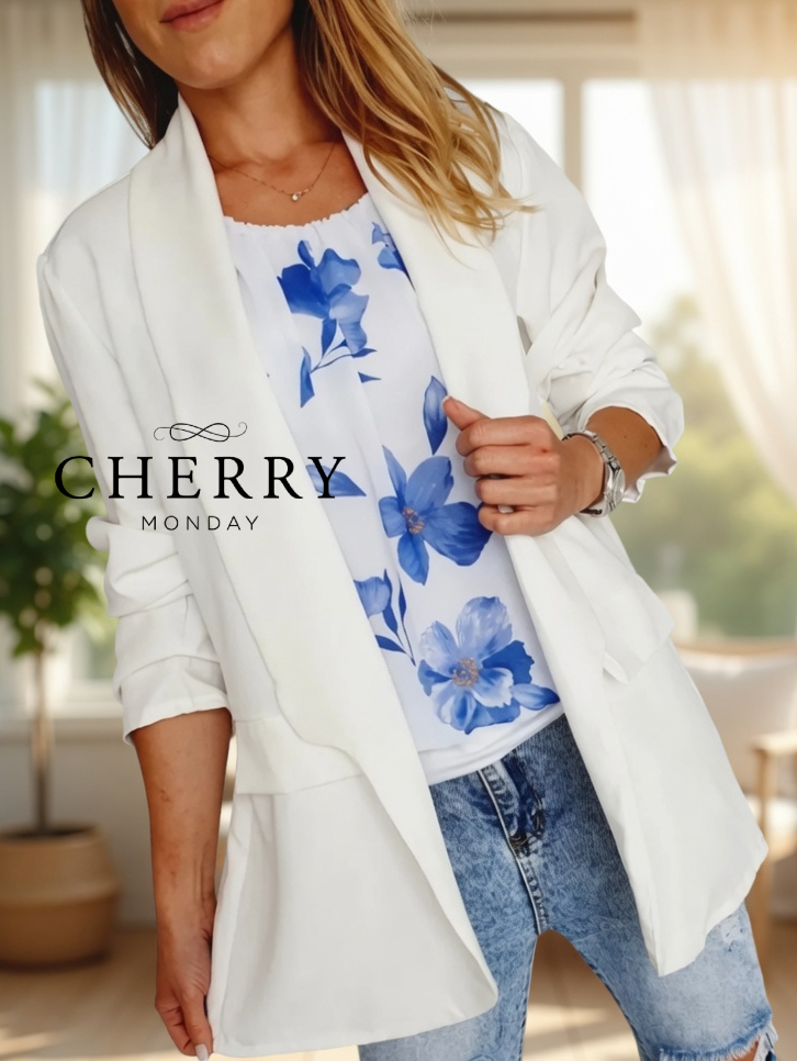 Tanjši blazer - plus size