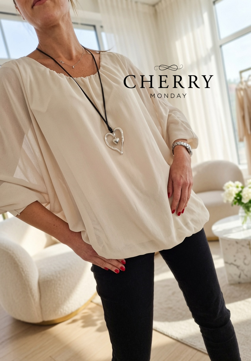 Plus size bluza iz tančice