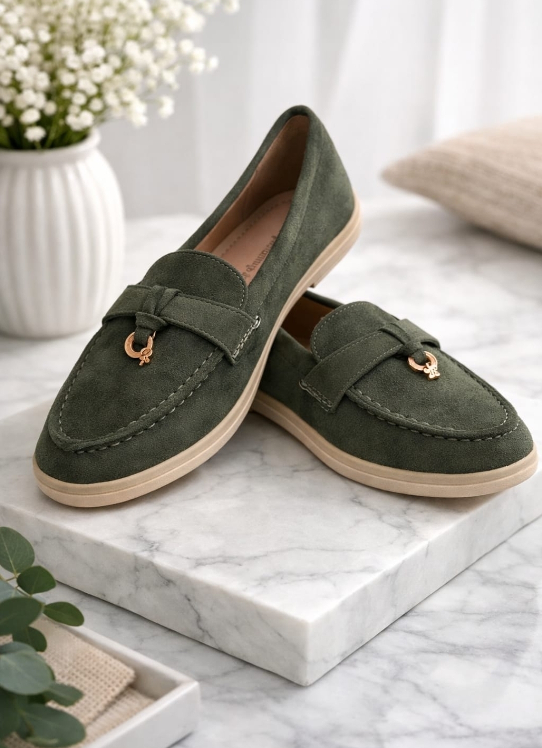 Semiš loafer čevlji