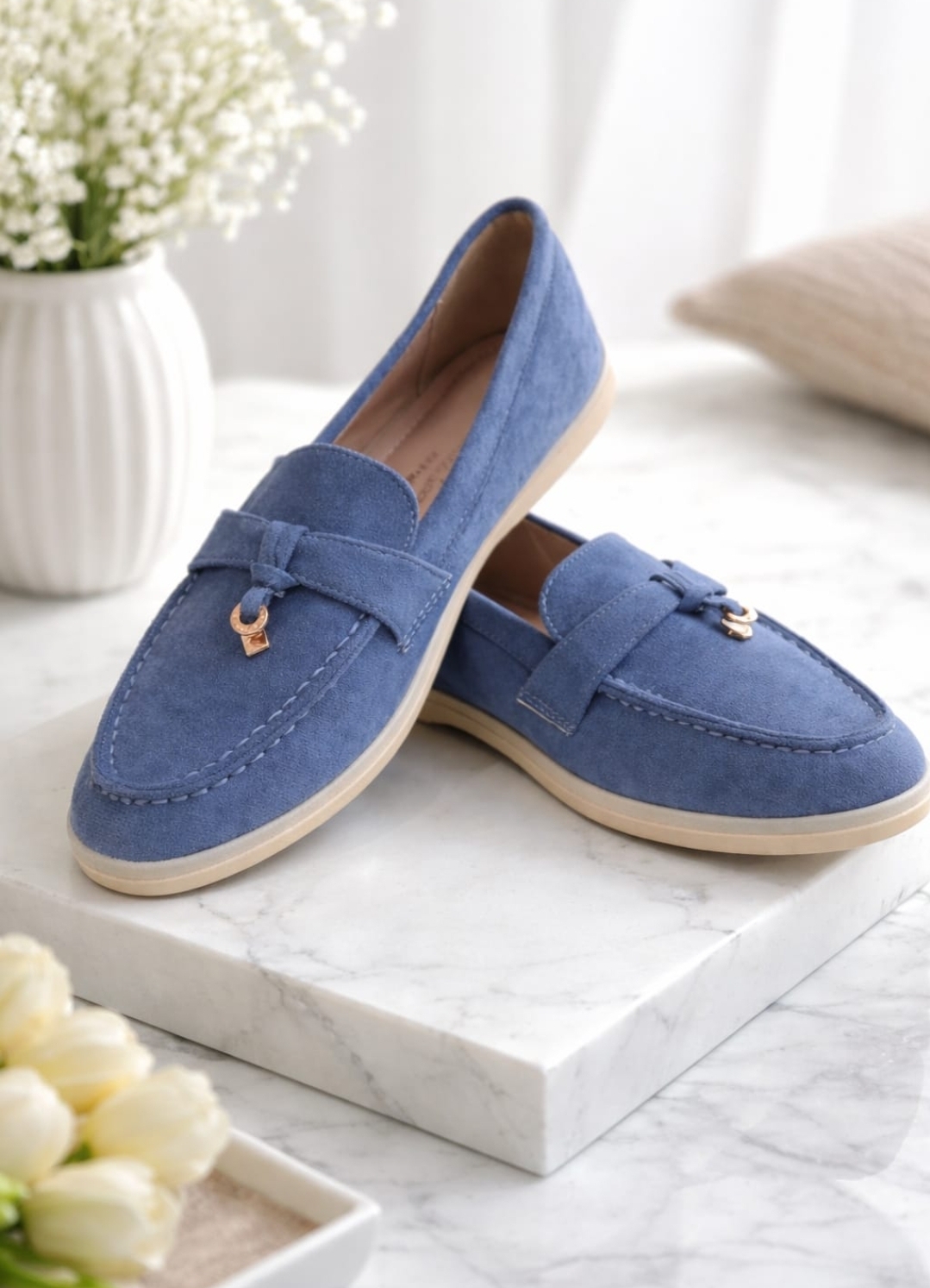 Semiš loafer čevlji