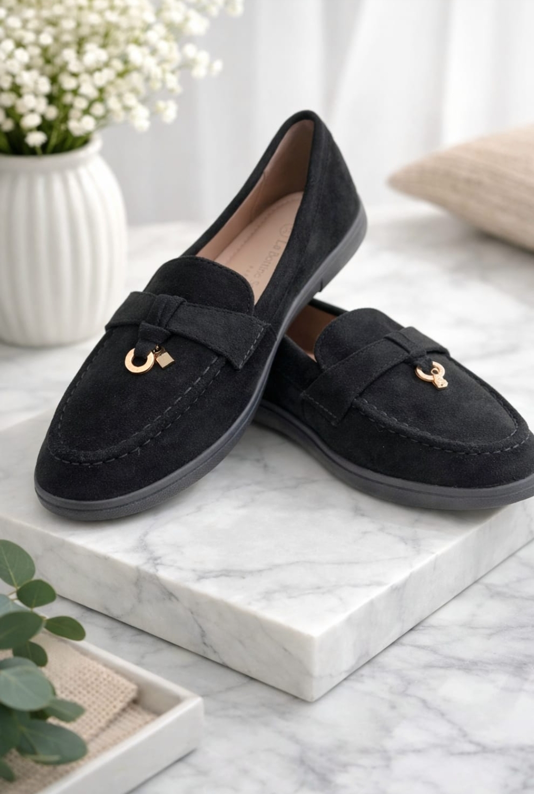 Semiš loafer čevlji