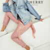 Jeans jakna s cvetlicami
