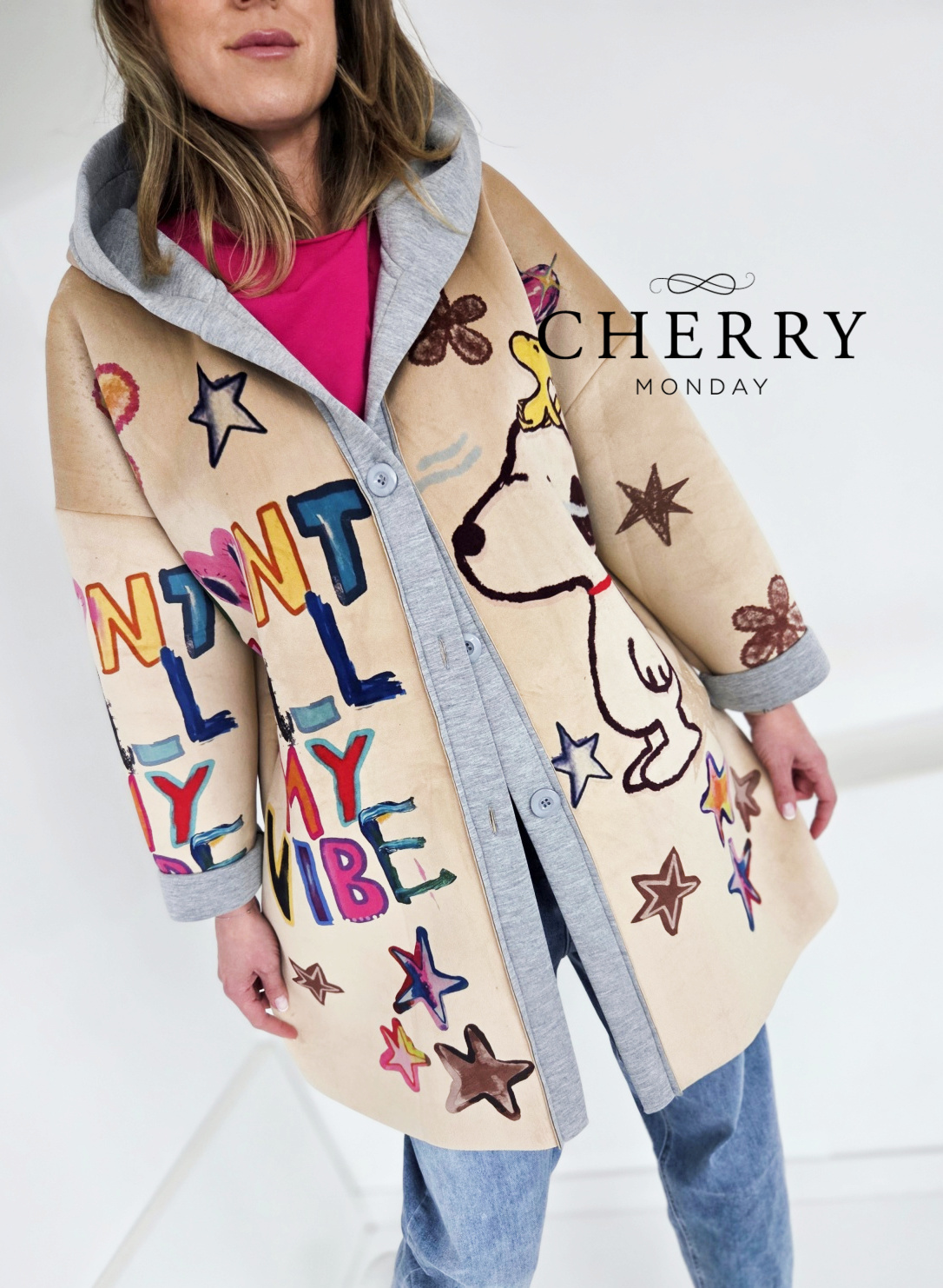 Prehodni plašč s kapuco Snoopy