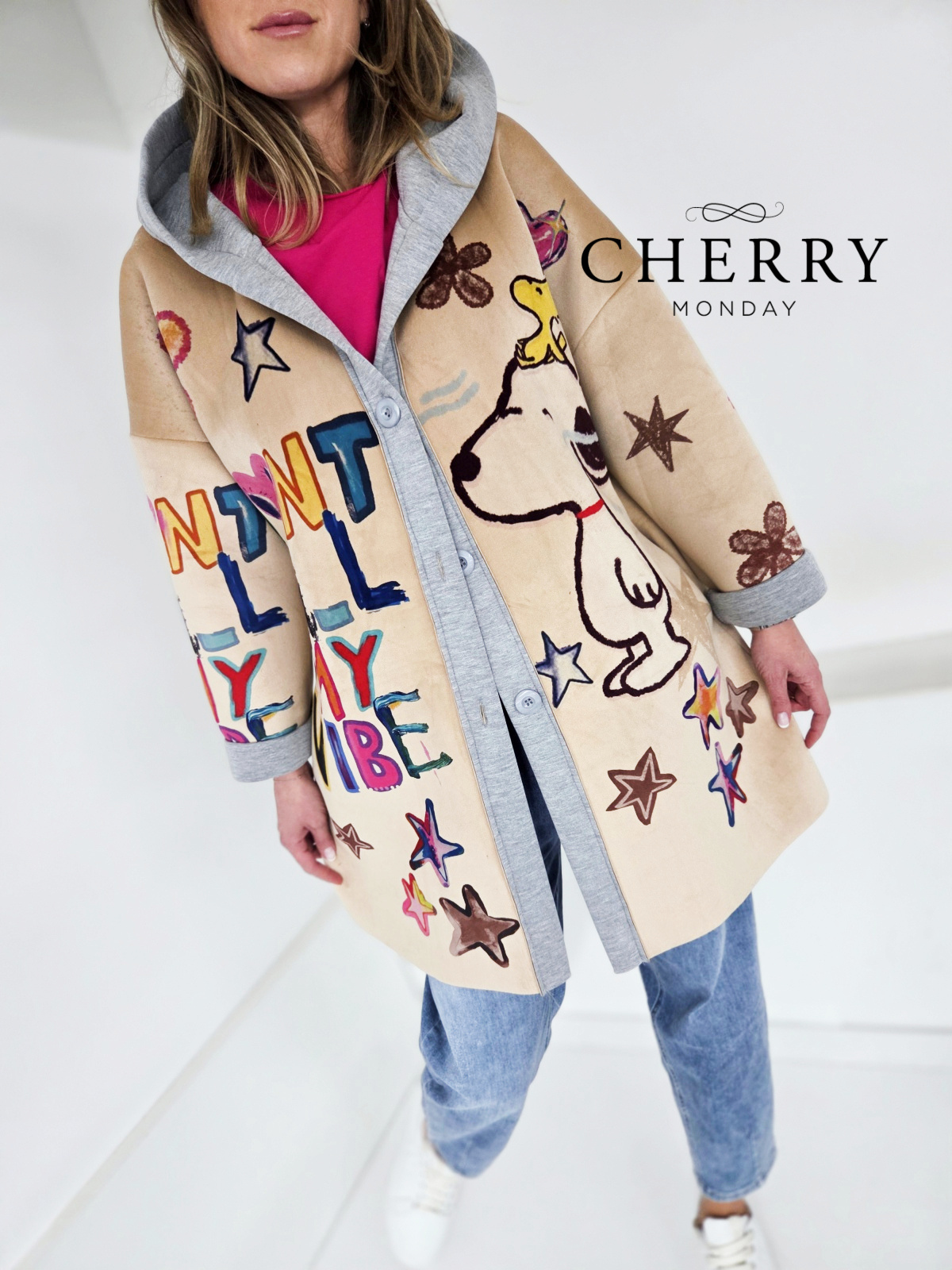 Prehodni plašč s kapuco Snoopy