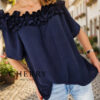 cherry monday (52) Bluza z bogatimi volančki na ovratniku