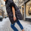 Trendi oversize bunda - brezrokavnik