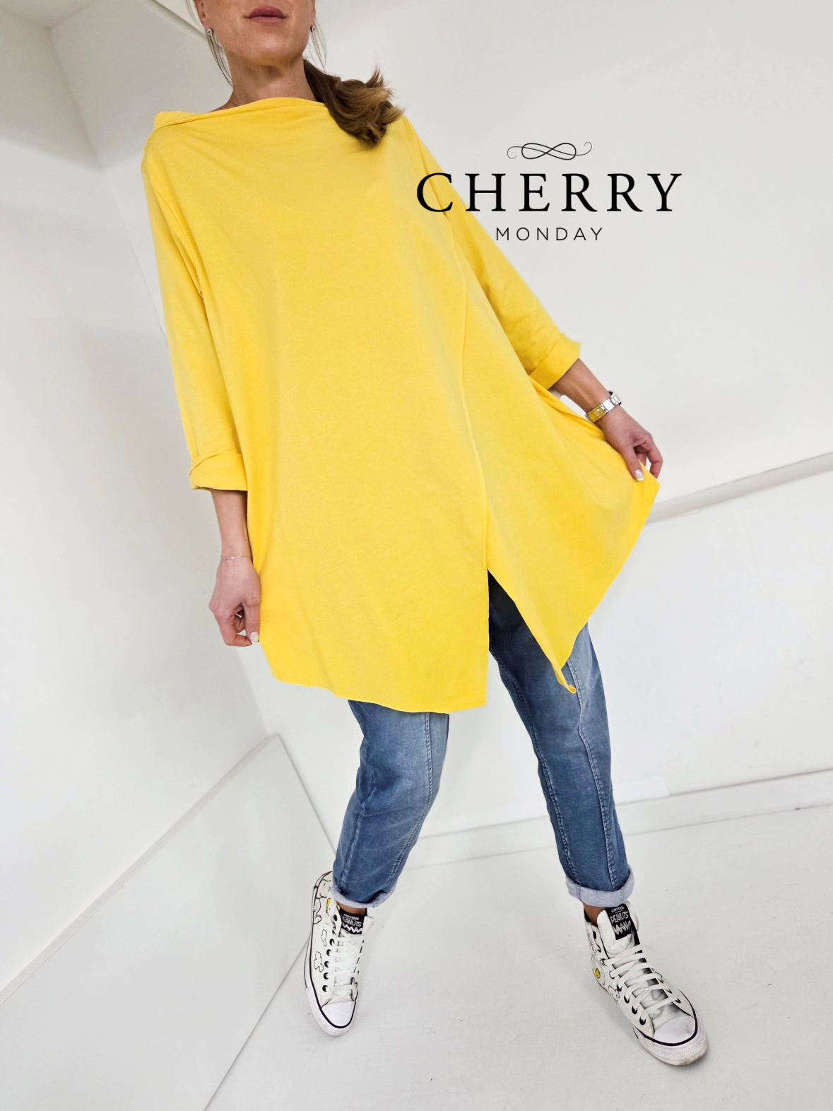 Elastične baggy jeans hlače