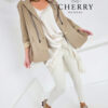Modni blazer s kapuco
