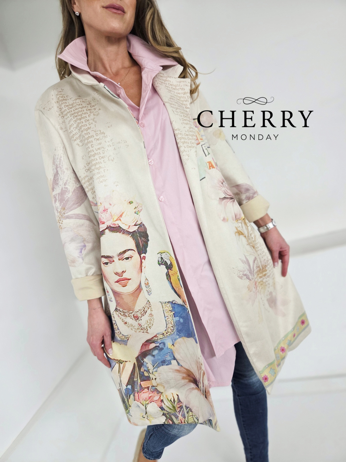 Plašč iz eko semiša Frida