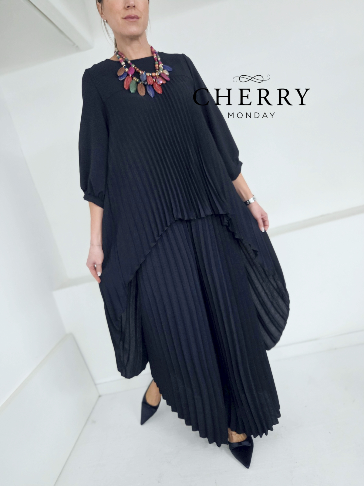 Plisirani lahkotni komplet