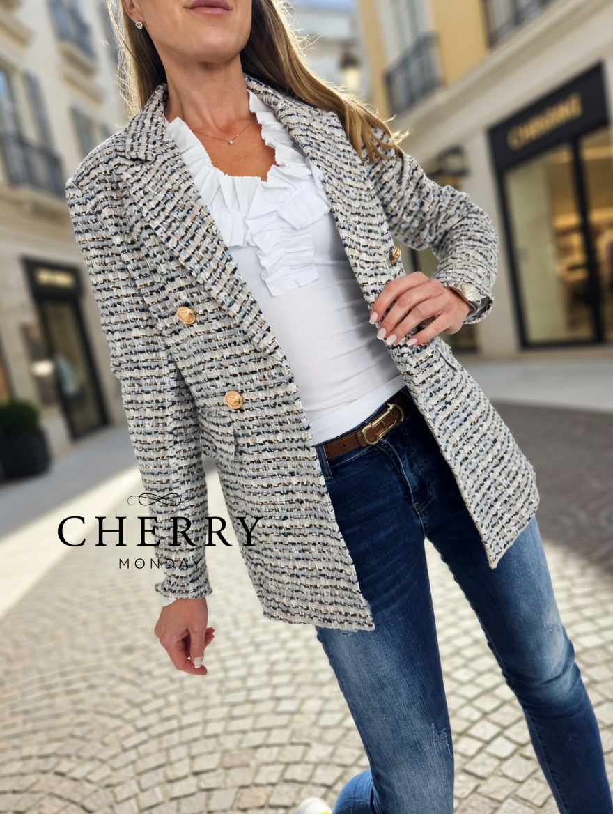 Modni blazer iz tvida