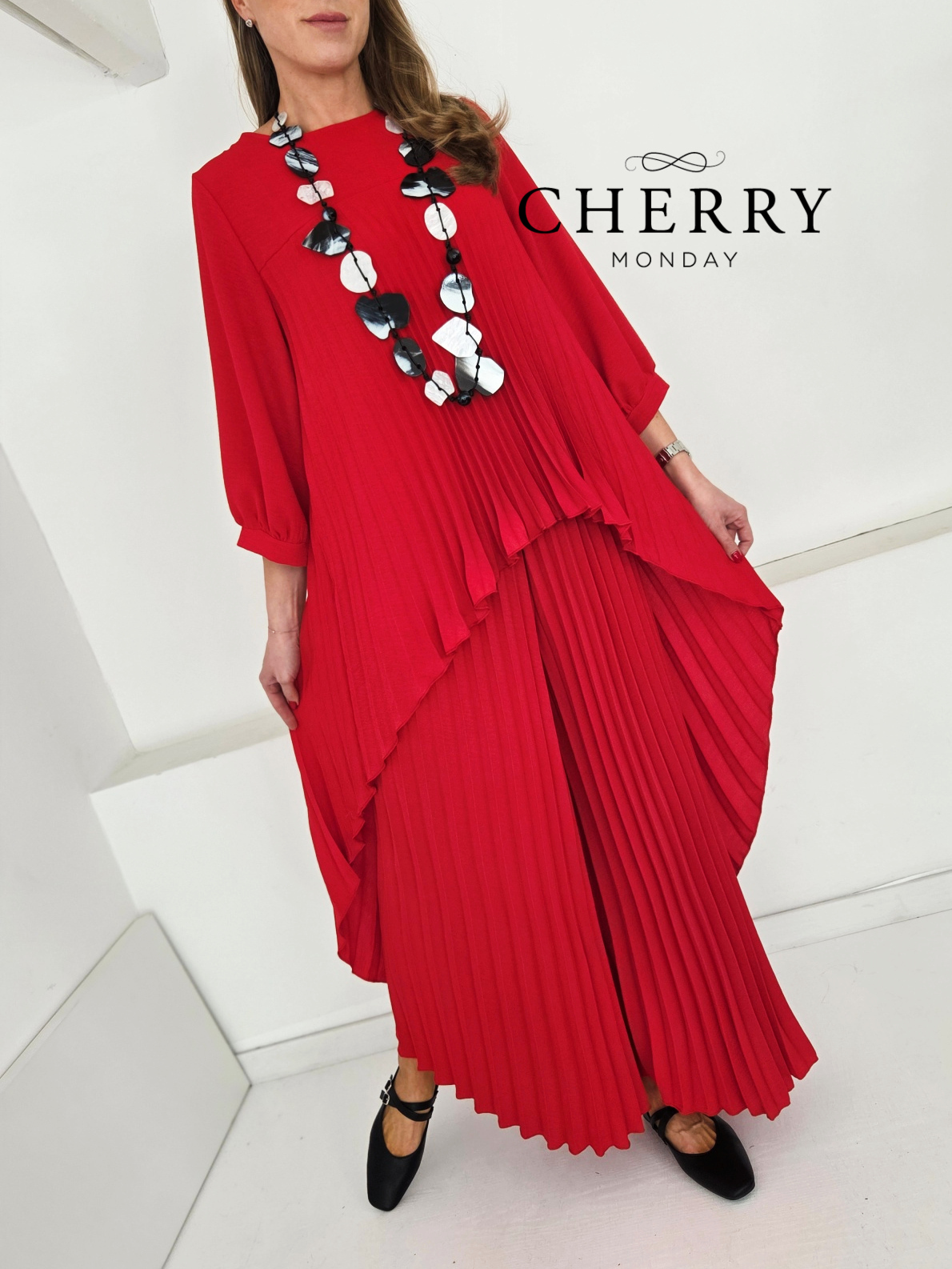 Plisirani lahkotni komplet