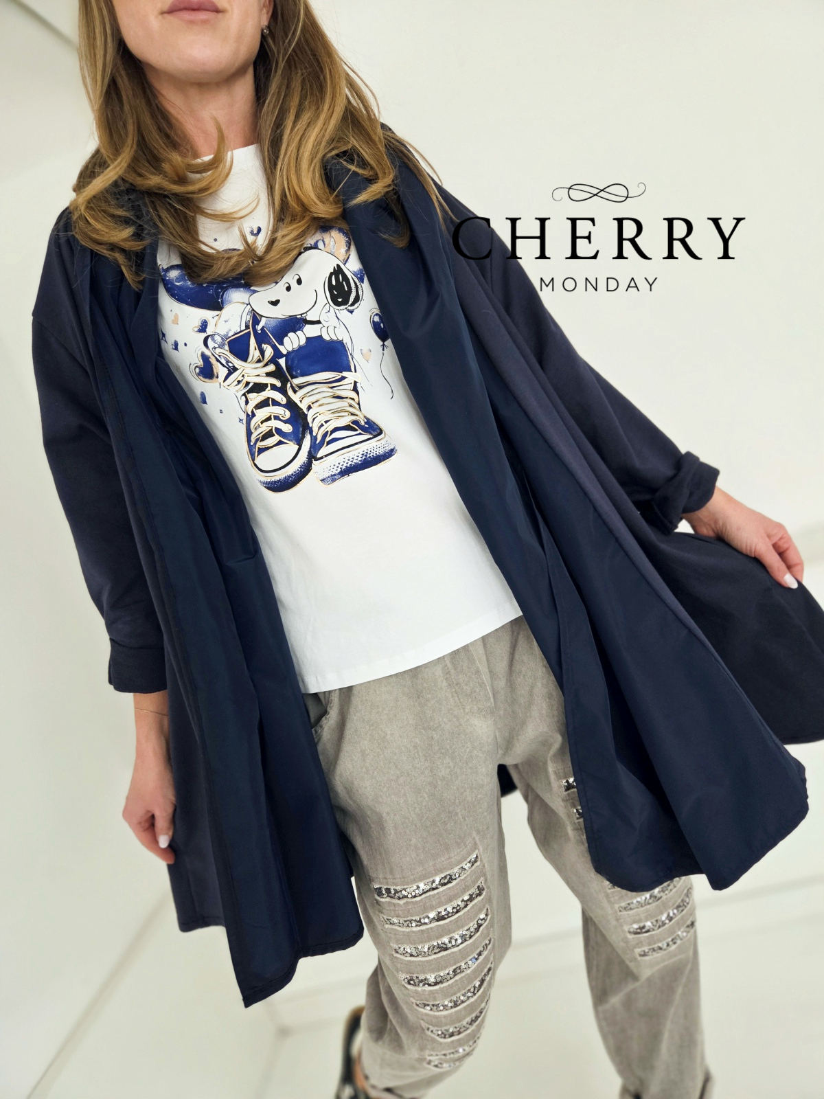 Modna bombažna jakna