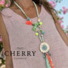 cherry monda 1106 (4) Zelena ogrlica s cofki