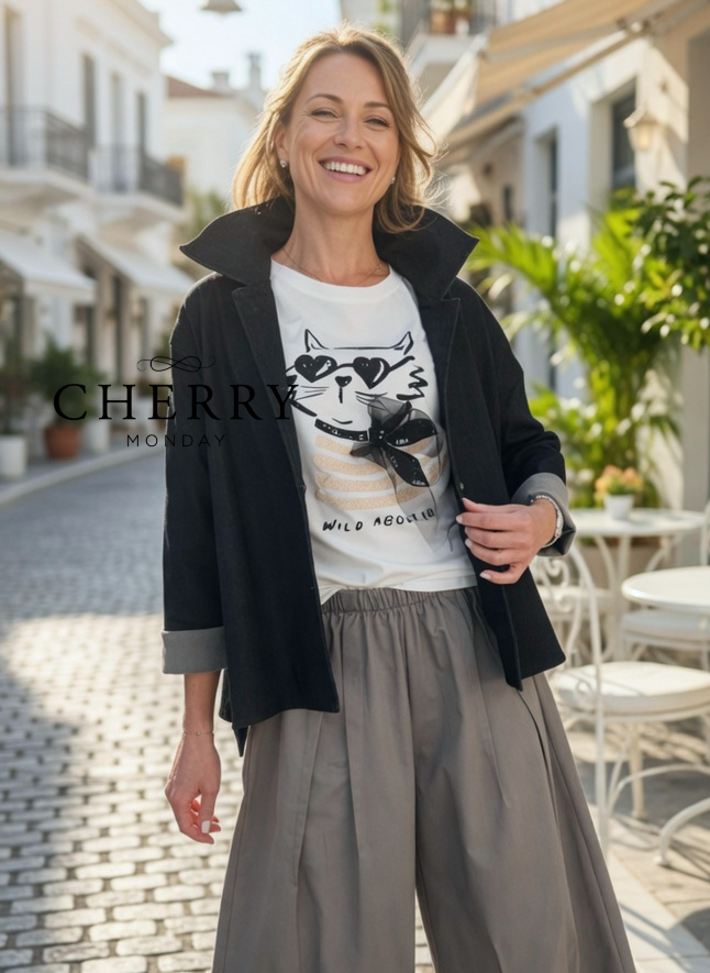 cherry monday (64) Lahkotni blazer jeans videza