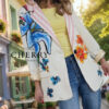 Blazer s potiskom cvetlic