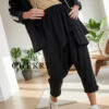 Bombažna baggy hlačna trenirka plus size