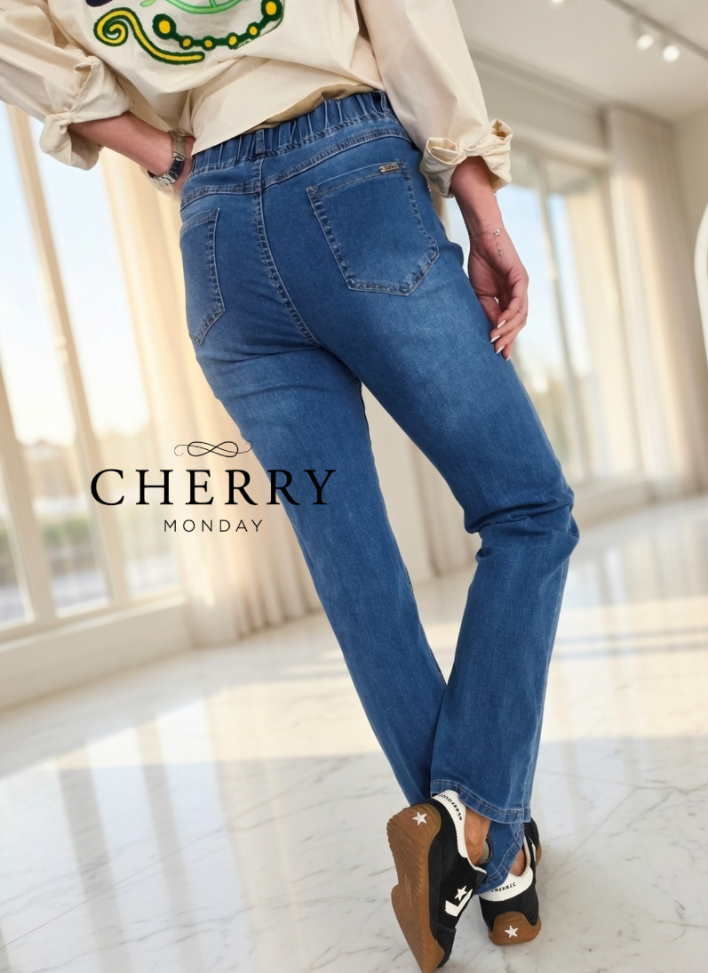 grok_image_1782883713862 Elastične PLUS SIZE jeans hlače