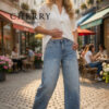 jeans hlace s perlicami (2) Jeans hlače s perlicami
