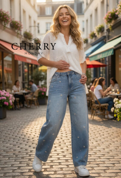 jeans hlace s perlicami (2) Jeans hlače s perlicami
