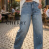 jeans hlace s perlicami (3) Jeans hlače s perlicami