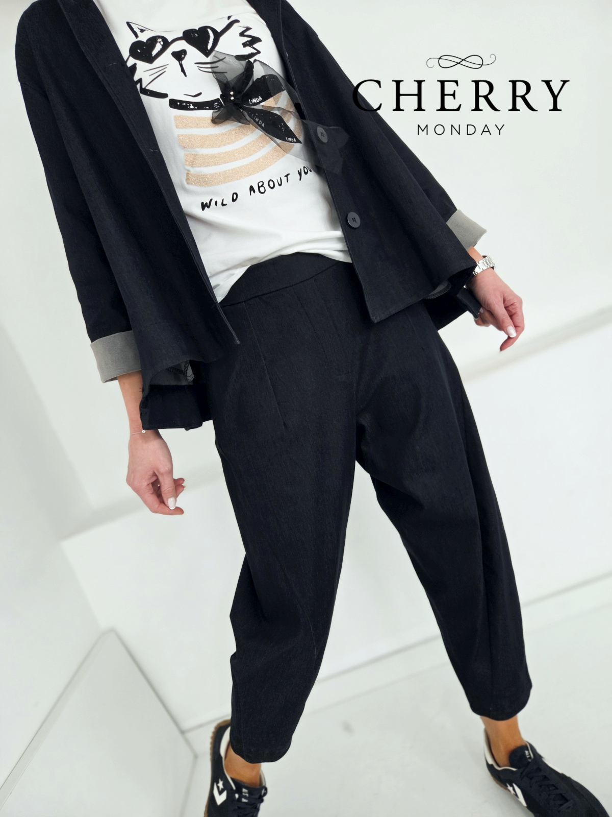 Modne ohlapne jeans hlače