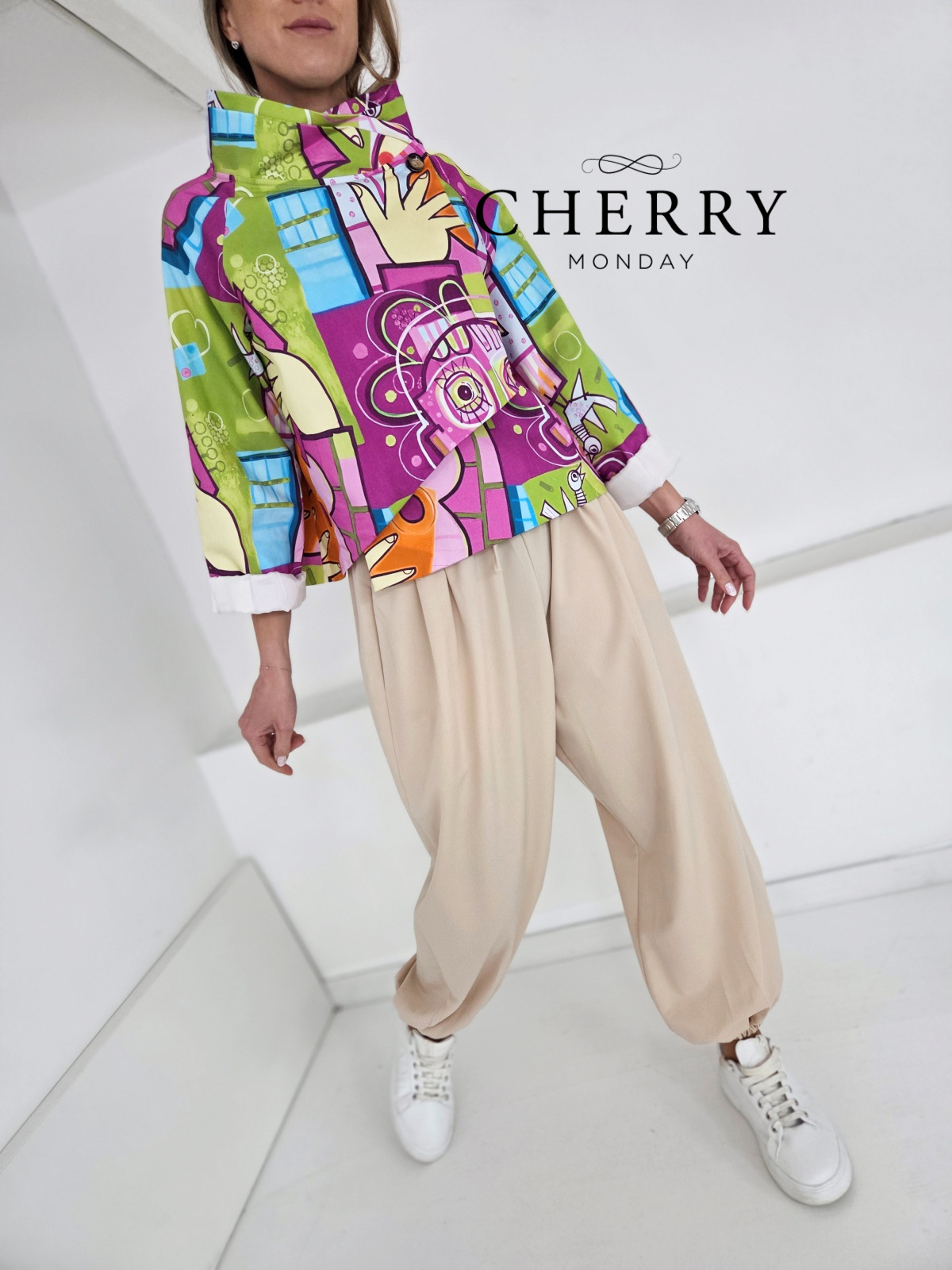 Široke hlače na patent