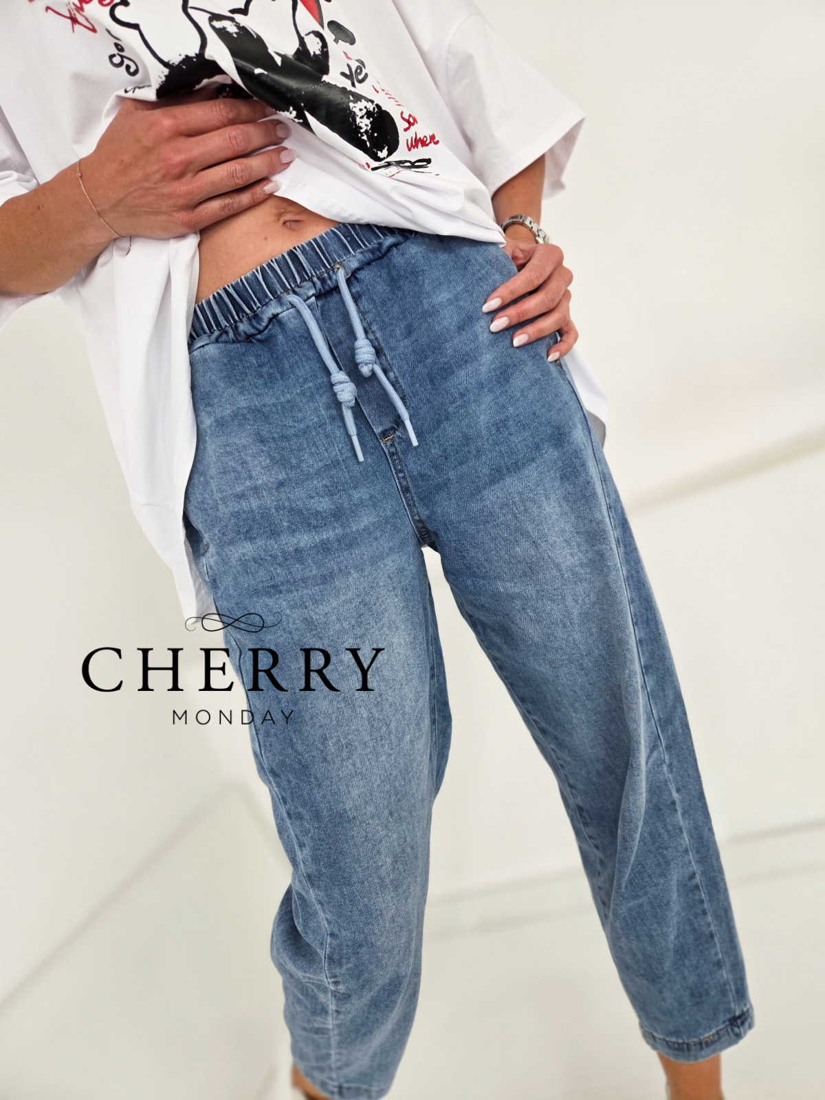 Elasticne jeans hlace (11) Lahkotne elastične jeans hlače