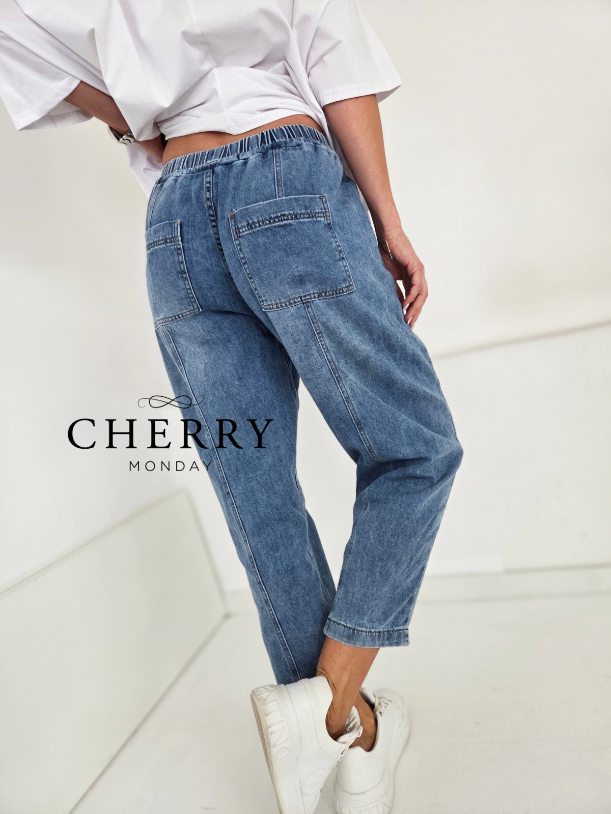 Elasticne jeans hlace (13) Lahkotne elastične jeans hlače