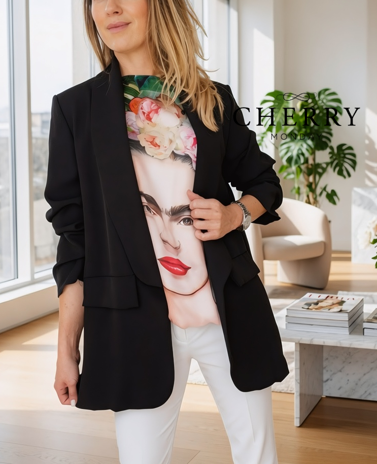 blazer lahkotni (2) Tanjši blazer - plus size