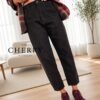 Rjave mom fit jeans hlače
