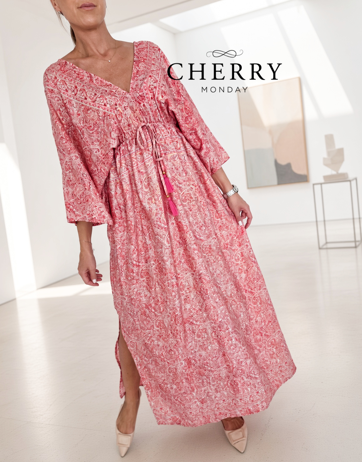 Dolgi kaftan v boho stilu (1) Dolgi kaftan v boho stilu