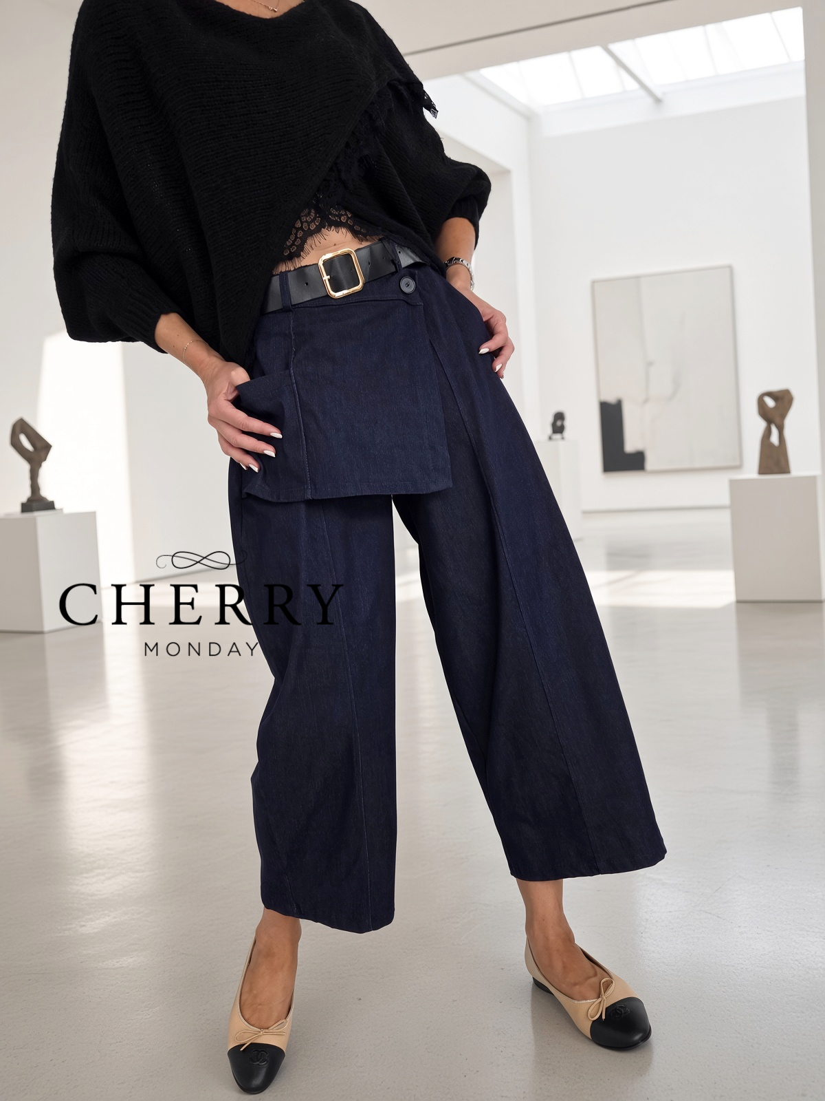 Jeans hlace sirokega kroja (12) Jeans hlače širokega kroja
